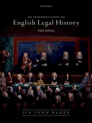 cover image of Introduction to English Legal History